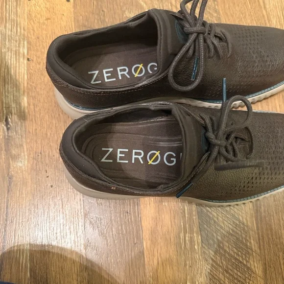 Cole Haan Dark Brown Leather Oxfords - Picture 4 of 5